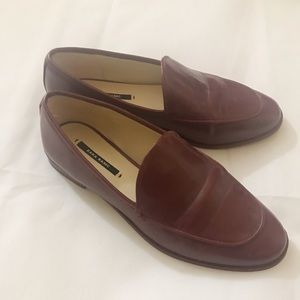 Burgundy Red ZARA Loafers